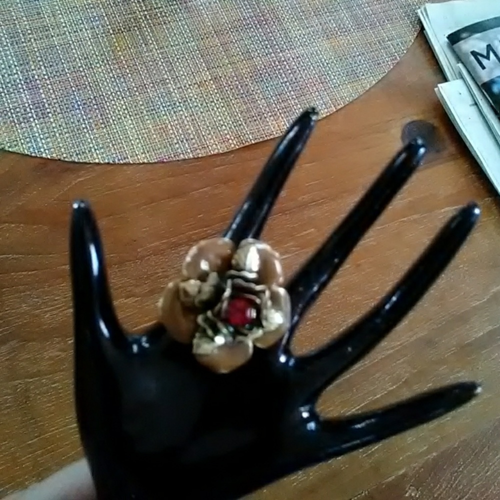 BOHM GOLDPLATED/ENAMELED RING! - Picture 5 of 7